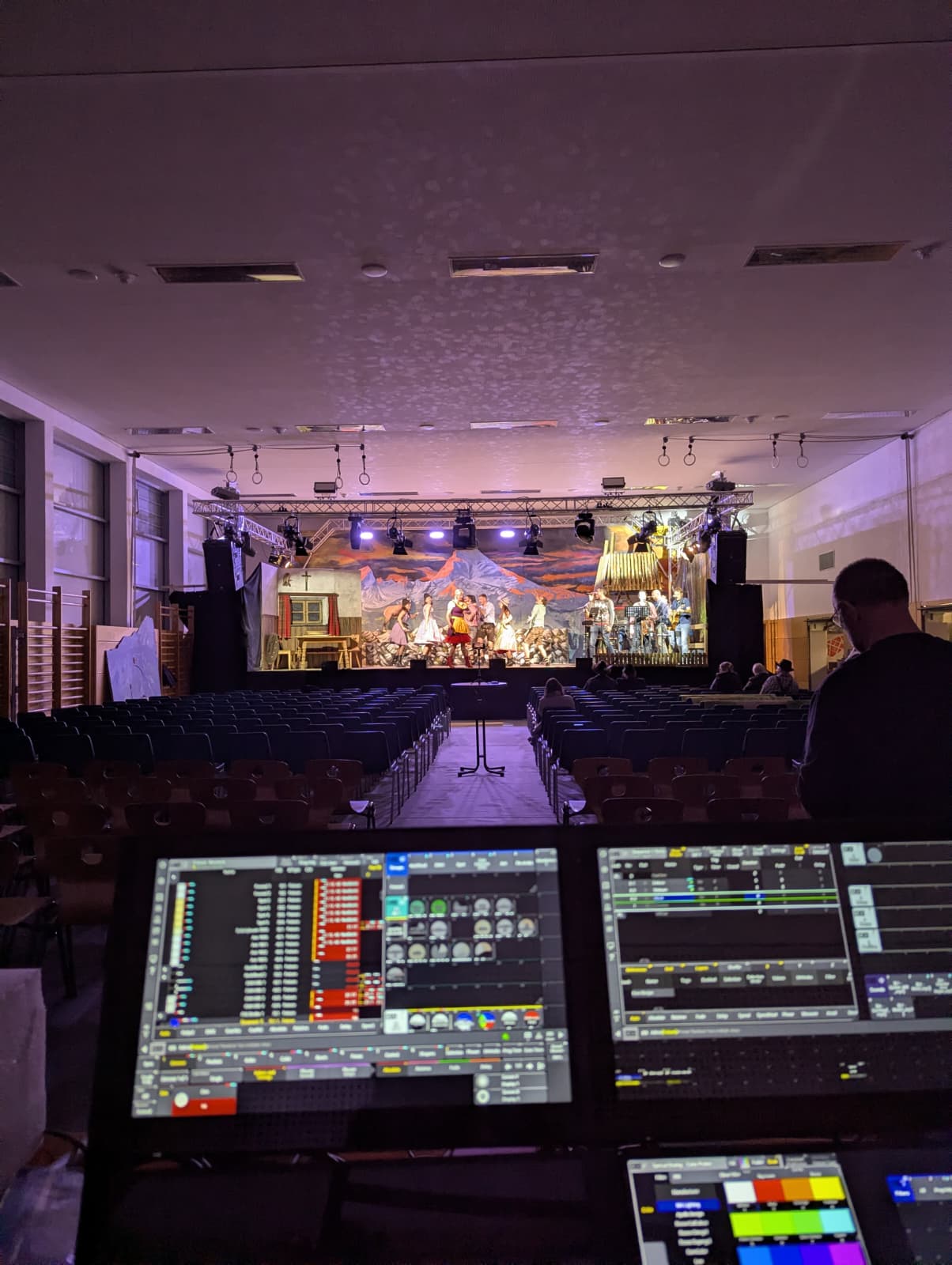 Der Watzmann ruft – Tontechnik und Bühnenbeleuchtung